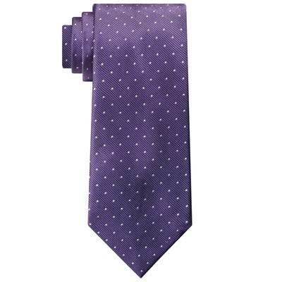 Michael Kors Men's Necktie Purple Classic Dot Tie Regular Size