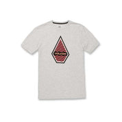 Volcom Men's Interference Logo Short Sleeve T Shirt Grey XL