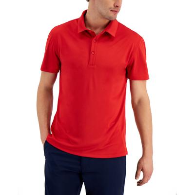 Id Ideology Men's Interlock Performance Polo Shirt Medium Red Small