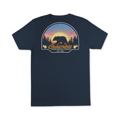 Columbia Men's Dark Blue Graphic Tee Size Small