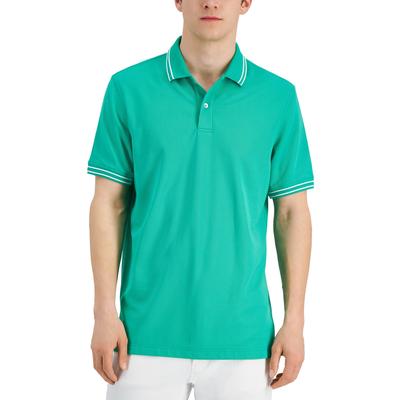 Club Room Men's Polo Short Sleeve Shirt Performance Green Small