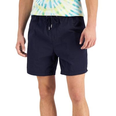 Sun + Stone Mens Brandon Water resistant Pull on Shorts Blue Large