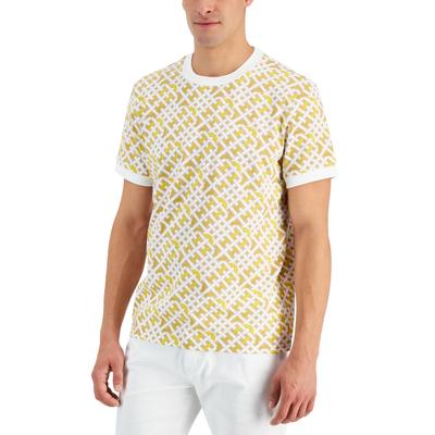Alfani Men's Geo Graphic T-shirt Yellow Xl