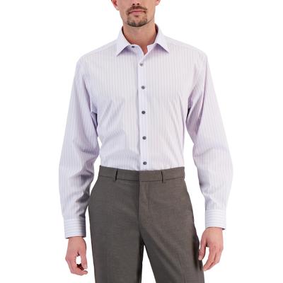 Alfani Men's Regular Fit Stretch Dress Shirt Lavendar Purple 15 - 15.5 34 - 35