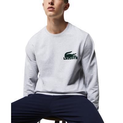 Lacoste Men's Pajama Fleece Indoor Sweatshirt Grey XL