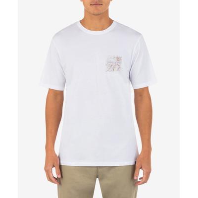Hurley Men's Everyday Washed Short Sleeve Crewneck T Shirt White Large