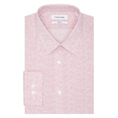 Calvin Klein Men's Steel Plus Slim Fit Button Down Shirt Dusty Rose 15 32 33