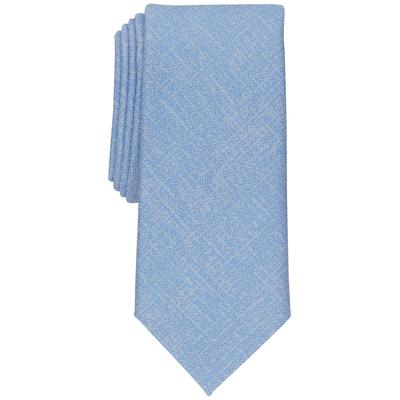 Alfani Men's Slim Crosshatch Tie Light Blue Necktie