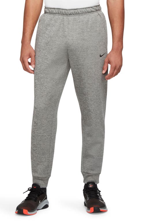 Nike Men's Therma fit Tapered Fitness Pants Dark Grey Heather Black XL