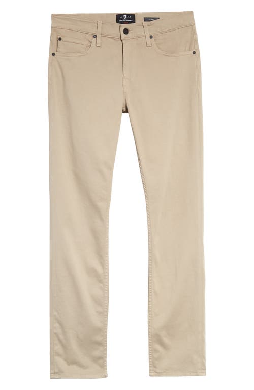 7 For All Mankind Mens Slim fit Casual Pants 32  Beige Solid