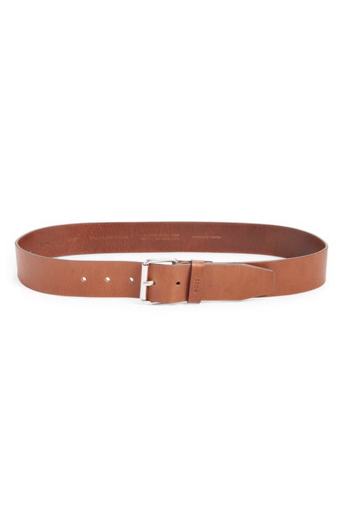 Boss Hugo Boss Mens Regular fit Leather Belt 42 Brown