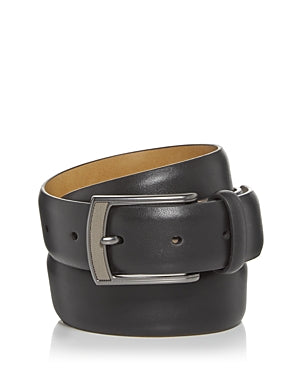 The Men's Store  Men's Bald Head Leather Belt Black 40