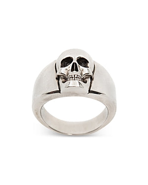 Alexander McQUEEN Skull Signet Ring Silver Brass