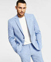 Alfani Men's Suit Jacket Slim Fit Stretch Solid Blue 36S