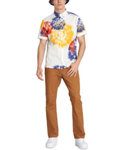 Caterpillar Men's Short sleeve Bowling Shirt Natural Yellow Xl