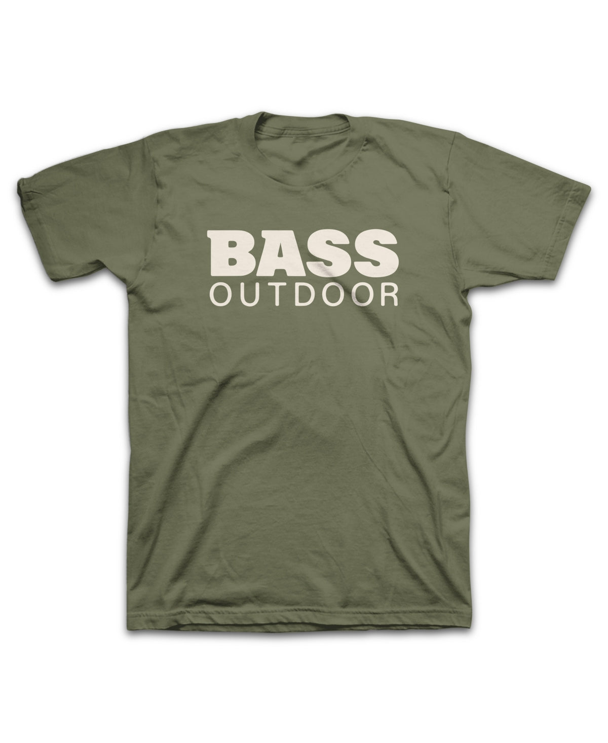 BASS OUTDOOR Men's Stacked Logo Short Sleeve T Shirt Loden Green 2XL