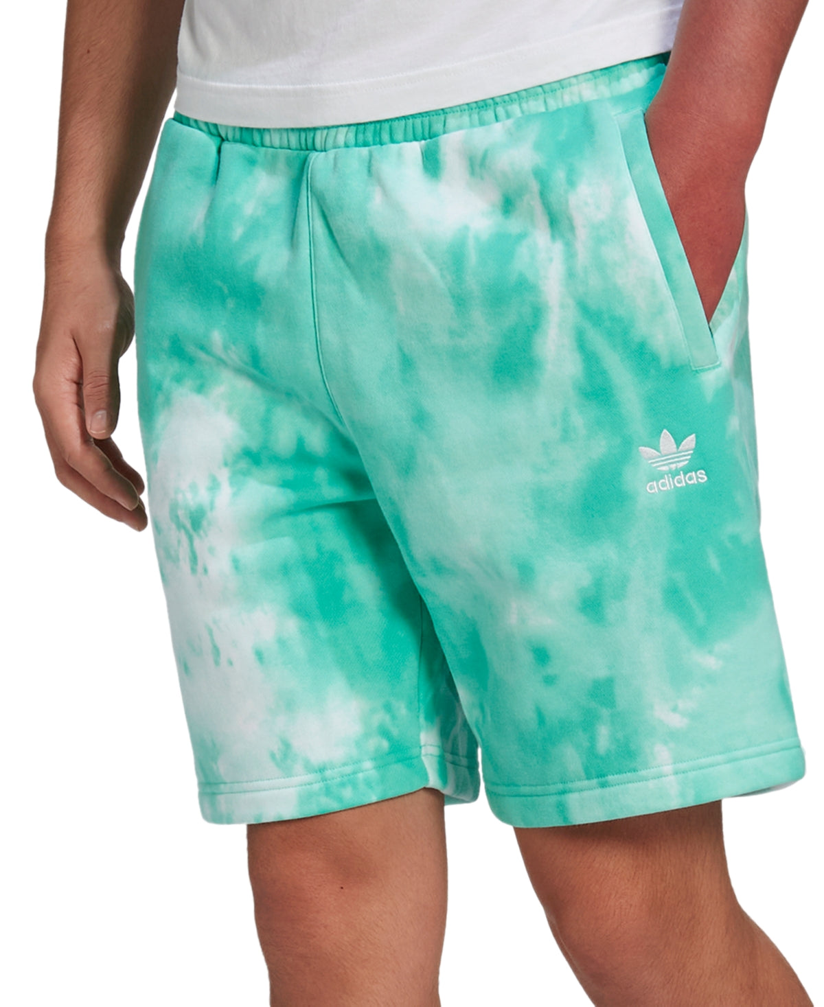 Adidas Mens Adicolor Essentials Trefoil Shorts Green Medium