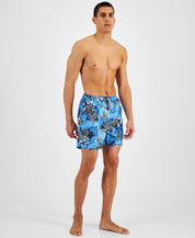 I.NC. International Concepts Men's Zebra 5" Board Shorts Blue XL
