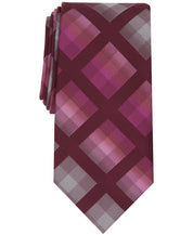 Perry Ellis Mens Tie Necktie One Size Red Lewin Plaid