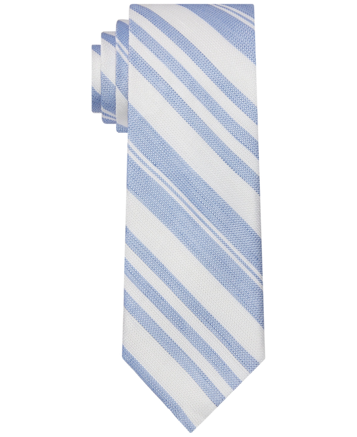 Tommy Hilfiger Mens Sullivan Multi Stripe Tie Blue Necktie