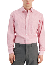 Club Room Mens Regular Fit Button Down Dress Shirt Classic Red 15.5 34-35