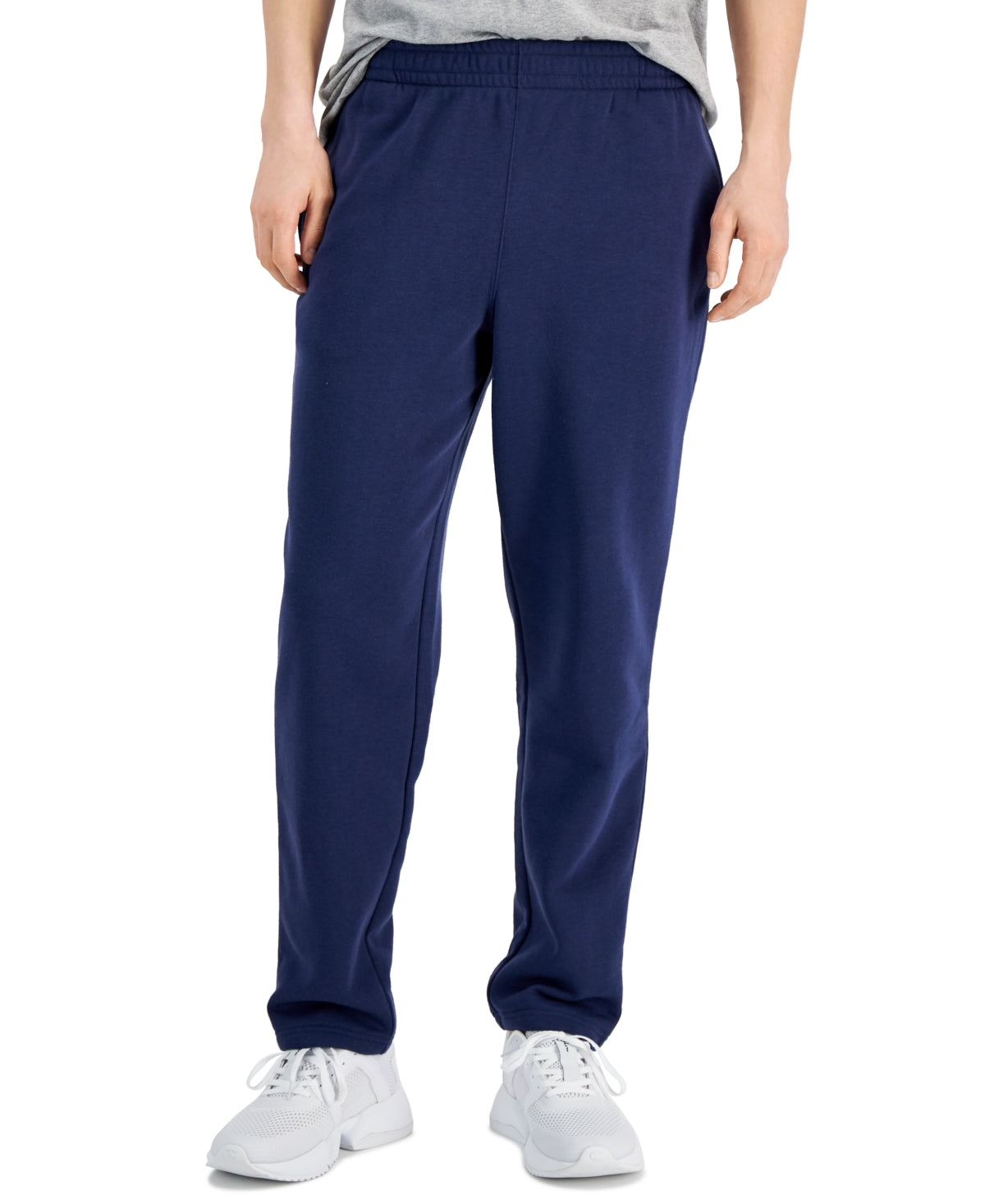 ID Ideology Men's Solid Fleece Pants Indigo Sea Purple Medium