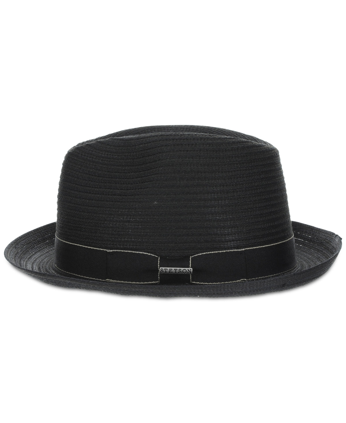 Men's Black Xl Braid Fedora By Dorfman Pacific