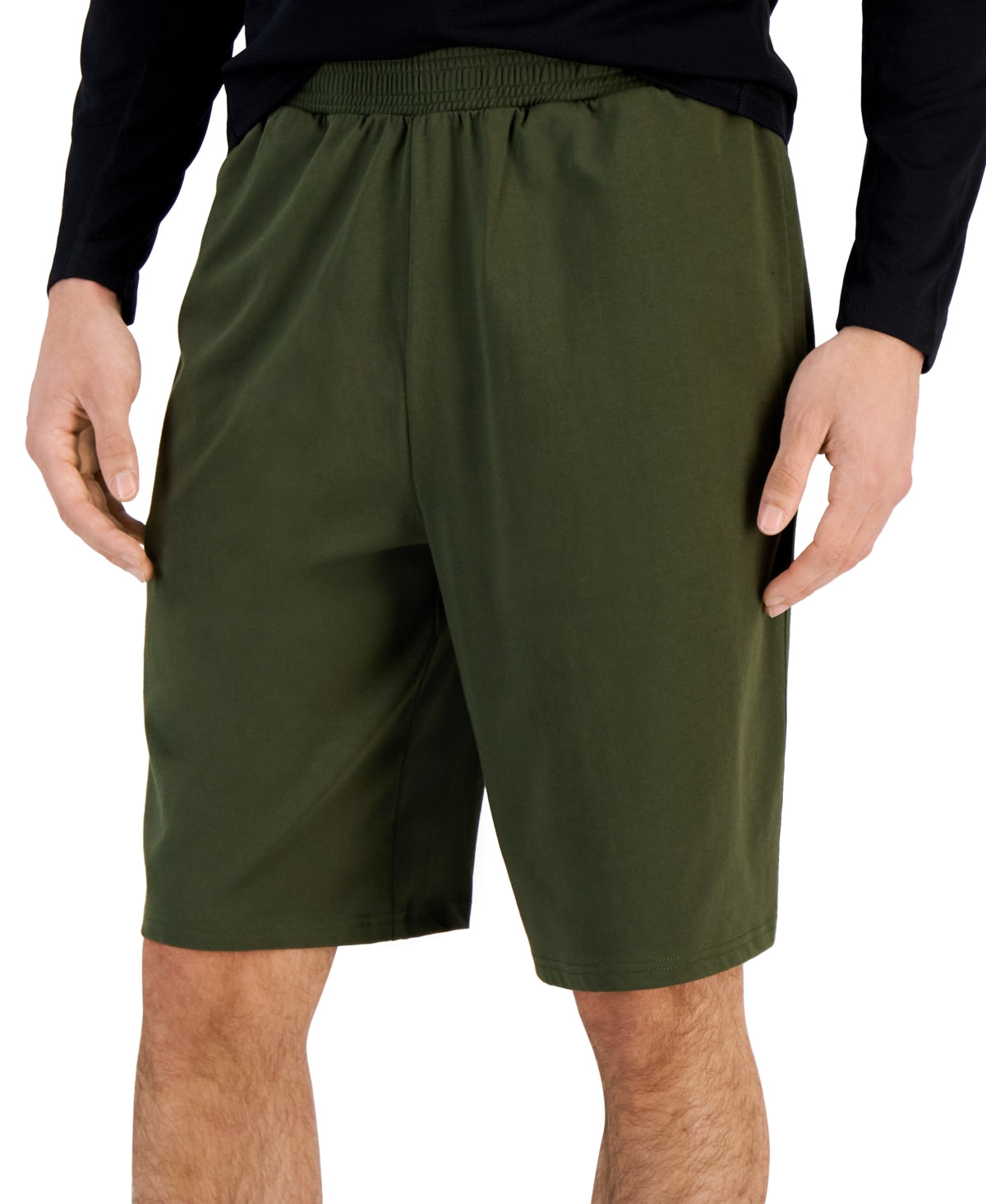 ID Ideology Men's Regular-Fit Jersey-Knit Shorts Native Green 3XLT