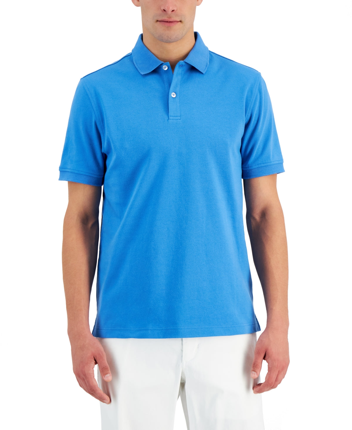 Club Room Men's Short Sleeve Polo Shirt Blue XL