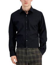 Alfani Mens Slim fit Dress Shirt 15-15 1/2 32-33 Black
