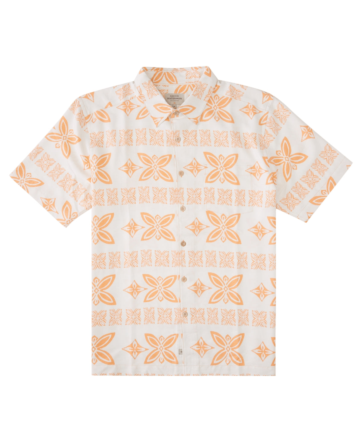 Quiksilver Waterman Men's Bay Woven Shirt Orange Xxl