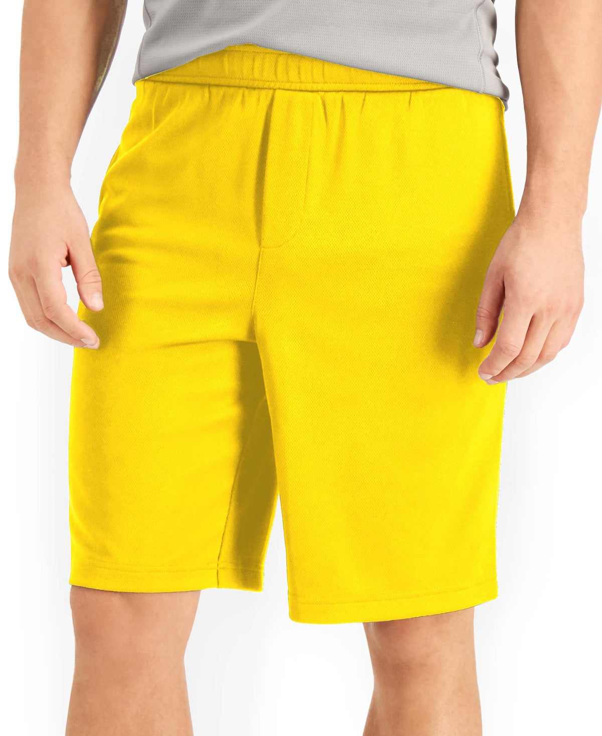 ID Ideology Men's Mesh Break Shorts Bold Lemon XLT