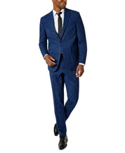 Kenneth Cole Mens Suit 40S / 33 x 32 Royal Blue Flex Slim Fit Stretch