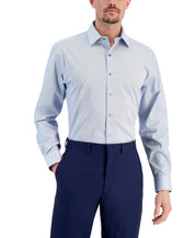 Alfani Mens Regular fit Dress Shirt Medium 15-15.5 32-33 Light Blue