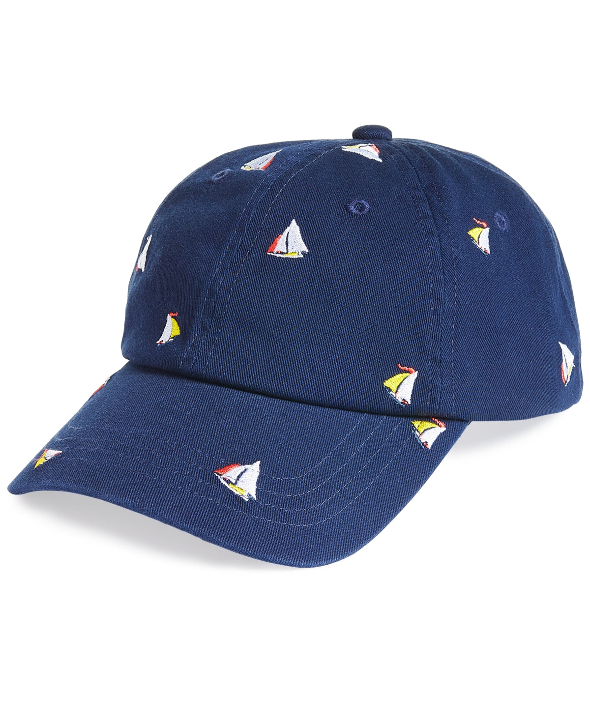 Club Room Mens Sailboat Embroidered Baseball Hat Navy OS
