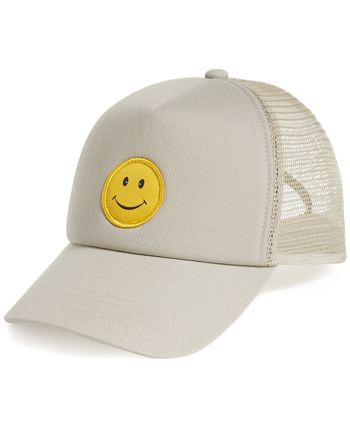 Sun + Stone Men's Smiley Baseball Hat  Dark Gray Osfa