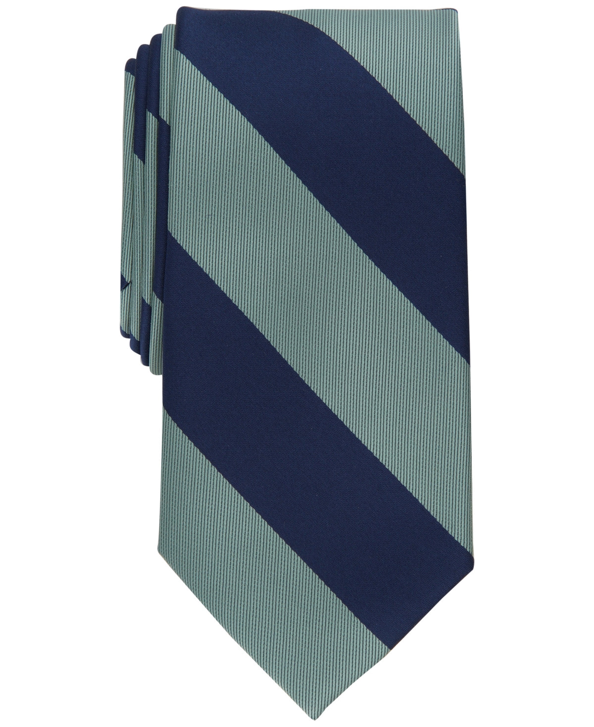Club Room Men's Classic Stripe Tie Mint Green Blue Necktie