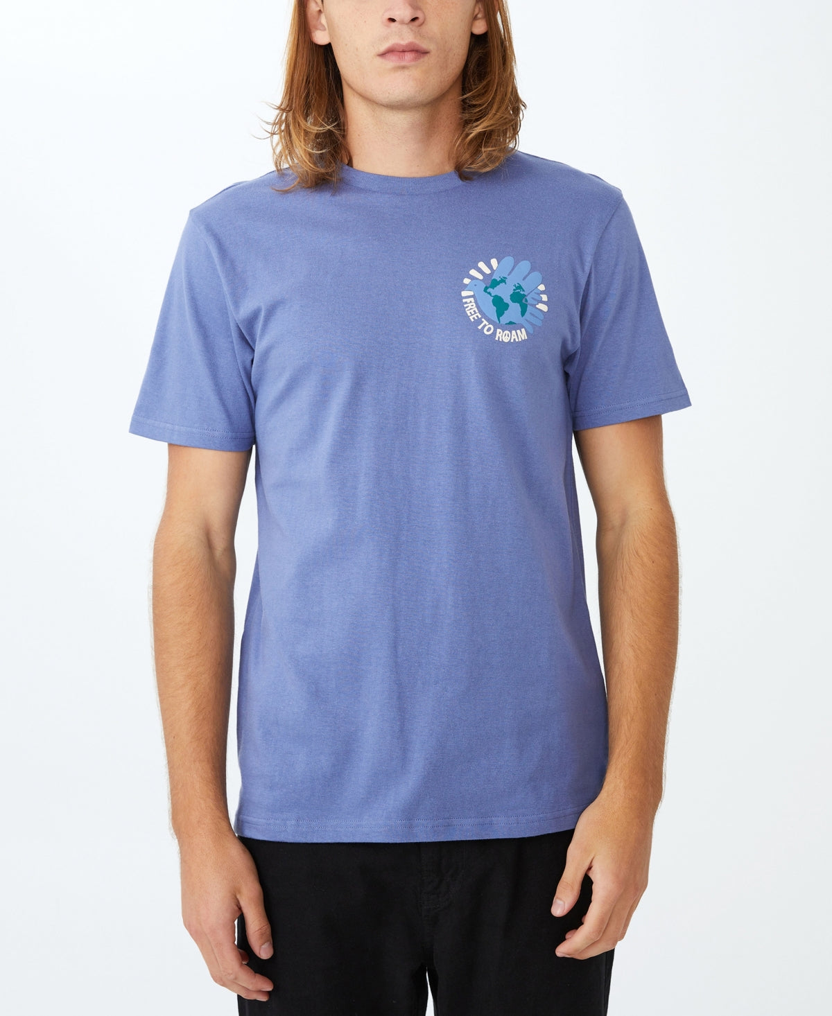 COTTON ON Mens Short Sleeve T Shirt Blue 2XL