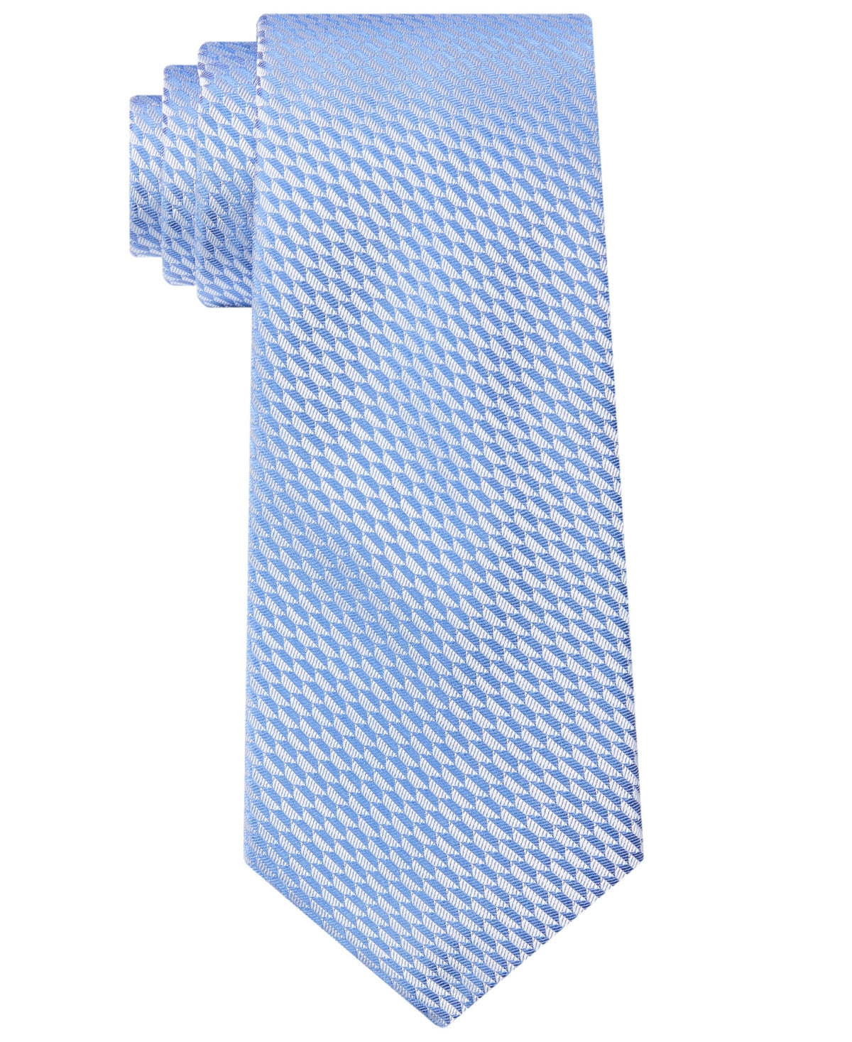 Calvin Klein Shield Slim Geoprint Tie Light Blue OS
