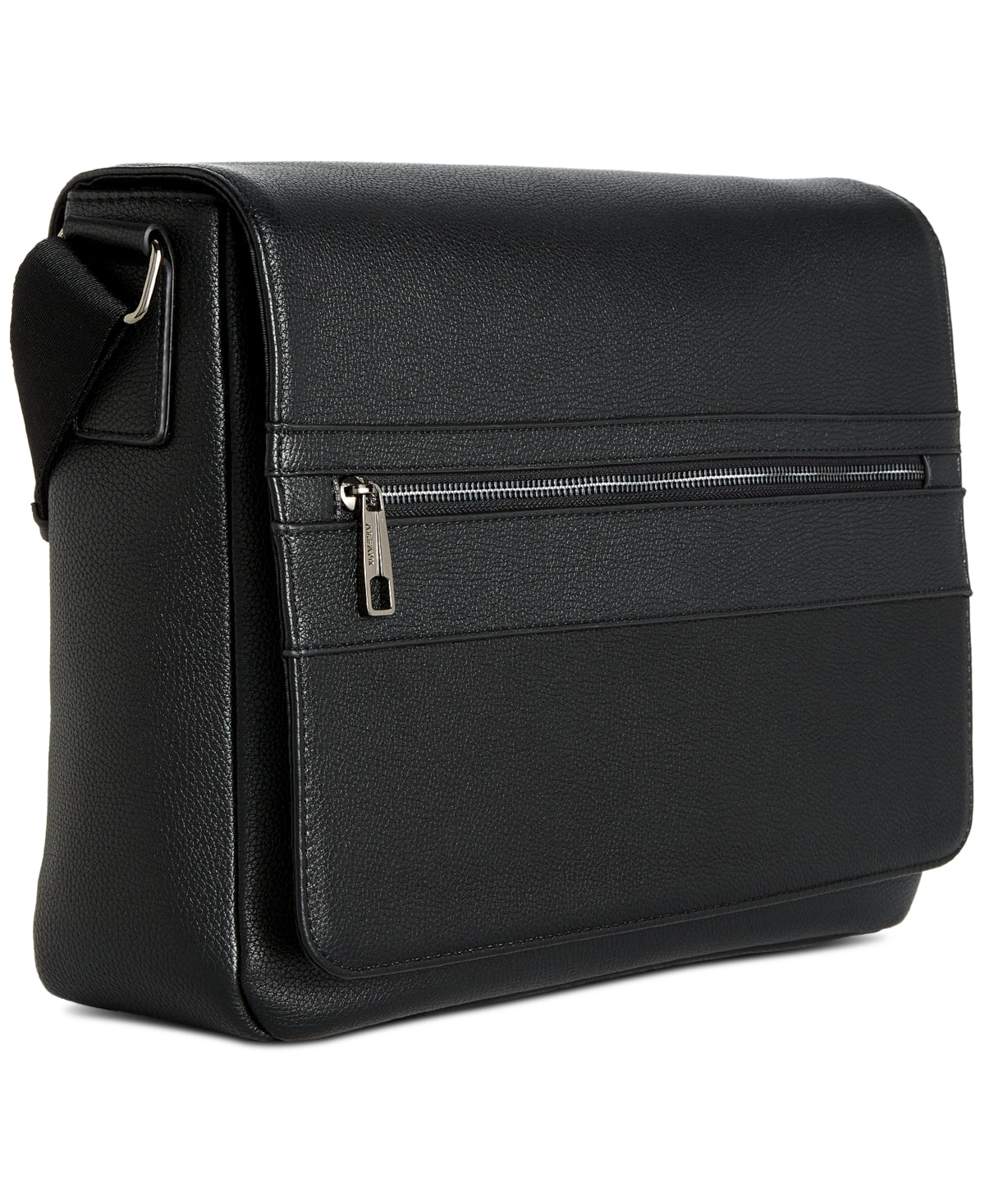 Alfani Mens Messenger Bag Black