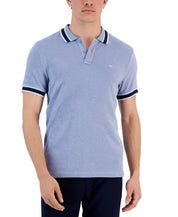 Michael Kors Mens Terry Short Sleeve Polo Shirt Blue XL