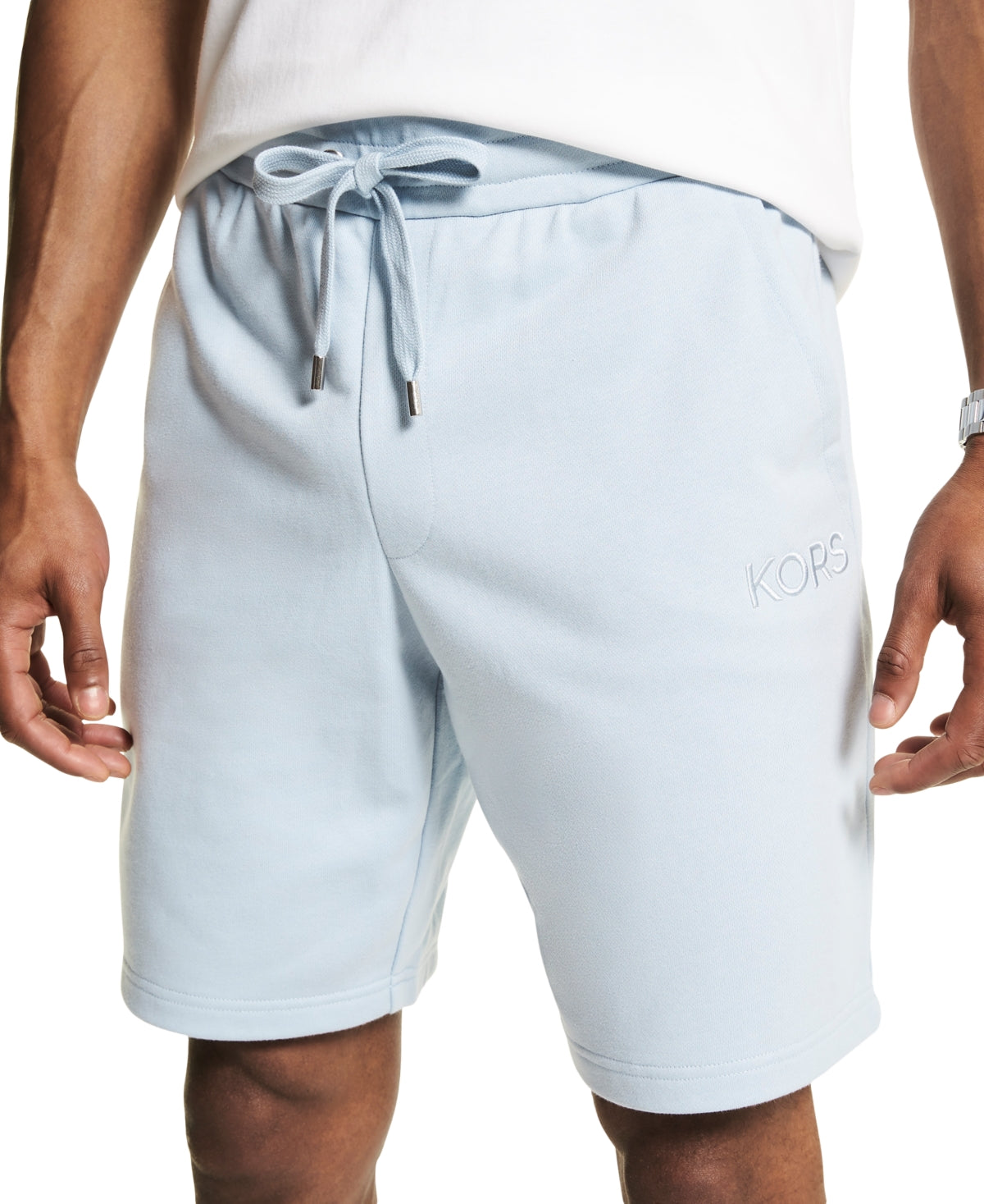 Michael Kors Men's Essential Fleece Shorts Blue Medium