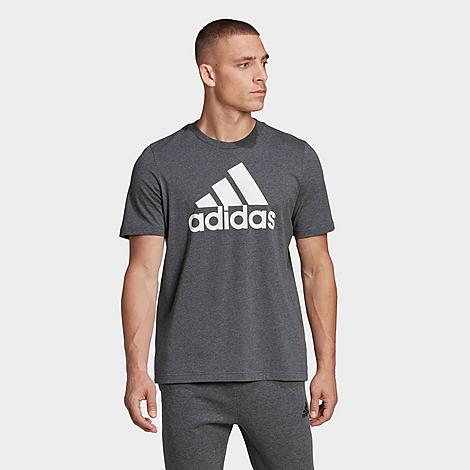 Adidas Men Regular fit Short Sleeve T-Shirt Shirt Small Grey Solid
