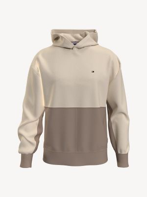 Tommy Hilfiger Men's Rockaway Colorblocked Hoodie  Mudstone 2XL