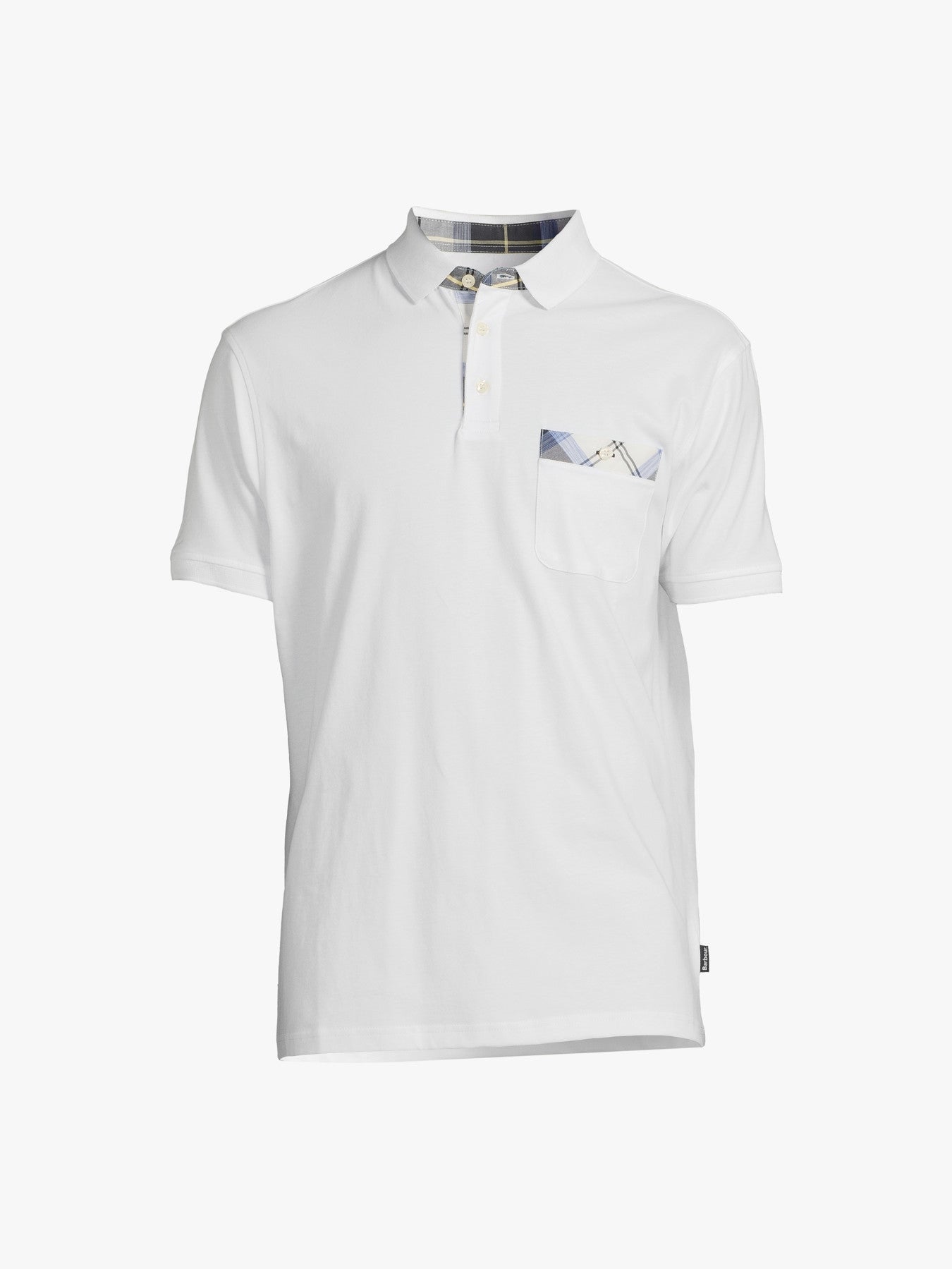 Barbour Mens Lirst Polo Shirt White Large