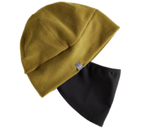 UR Gloves Mens Fleece Hat with Powerstretch Face Cover Avocado Green ONE SIZE