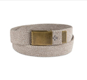 Sun + Stone Men's Stretch Webbing Belt Khaki Small
