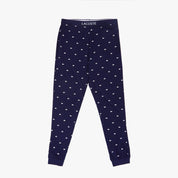 Lacoste Mens Printed Pajama Joggers  Blue Medium