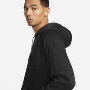 Nike Mens Therma-FIT Long-Sleeve Pullover Hoodie Sweatshirt Black Small