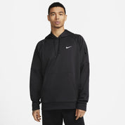 Nike Men's Therma-FIT Long-Sleeve Logo Hoodie Sweatshirt Black White XL
